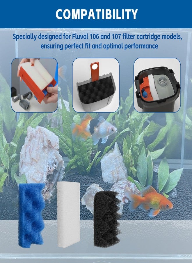 KAKAPEOPLE Bio Foam for Fluval 106/107 Value Pack,10 pc Replacement Filter Media - Image 5